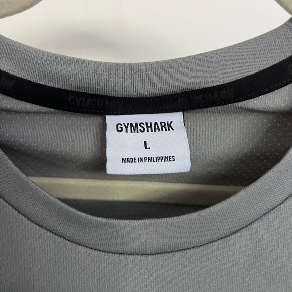 Men’s Grey gymshark athletic short sleeved shirt. Size large. - Picture 2 of 3